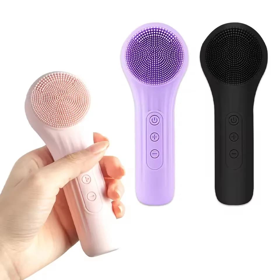 Sonic Waterproof Facial Cleansing Brush for Men & Women Rechargeable Exfoliating Electric Face Scrubber Cleanser Brush