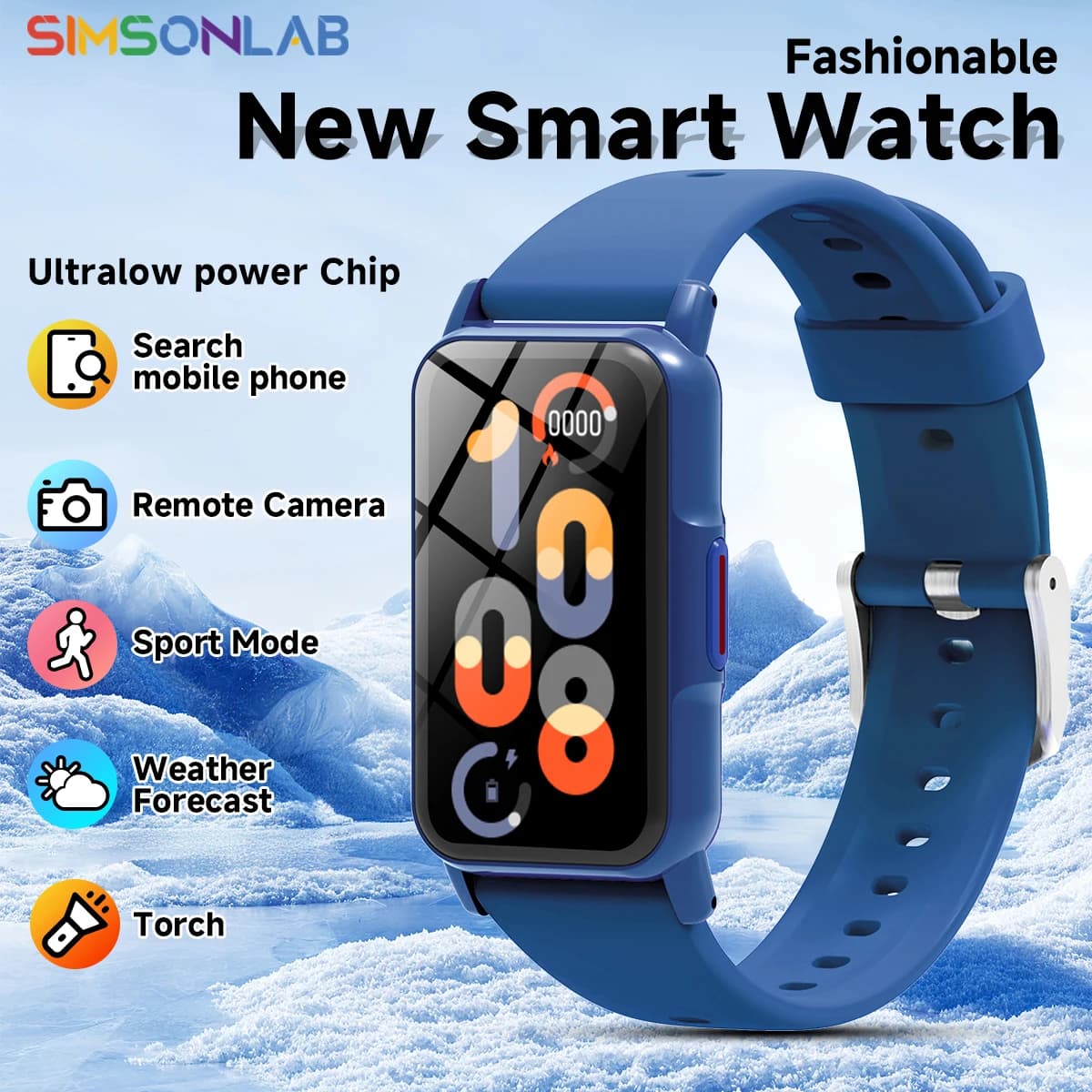 New Smartwatch Bluetooth Call Music Multi-Sport Modes Remote Camera for Android iOS Alarm Reminders for Men Women 2026