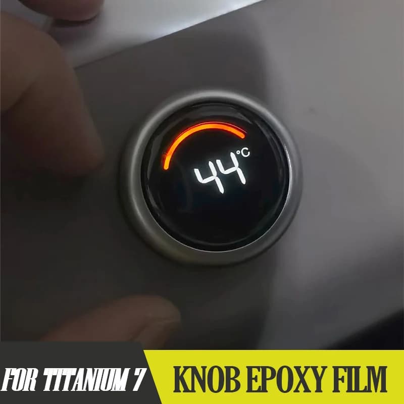 Epoxy Resin Center Console Knob for BYD Leopard 7 Titanium 7 Refrigerator Control Button Stickers Interior Protection Kit
