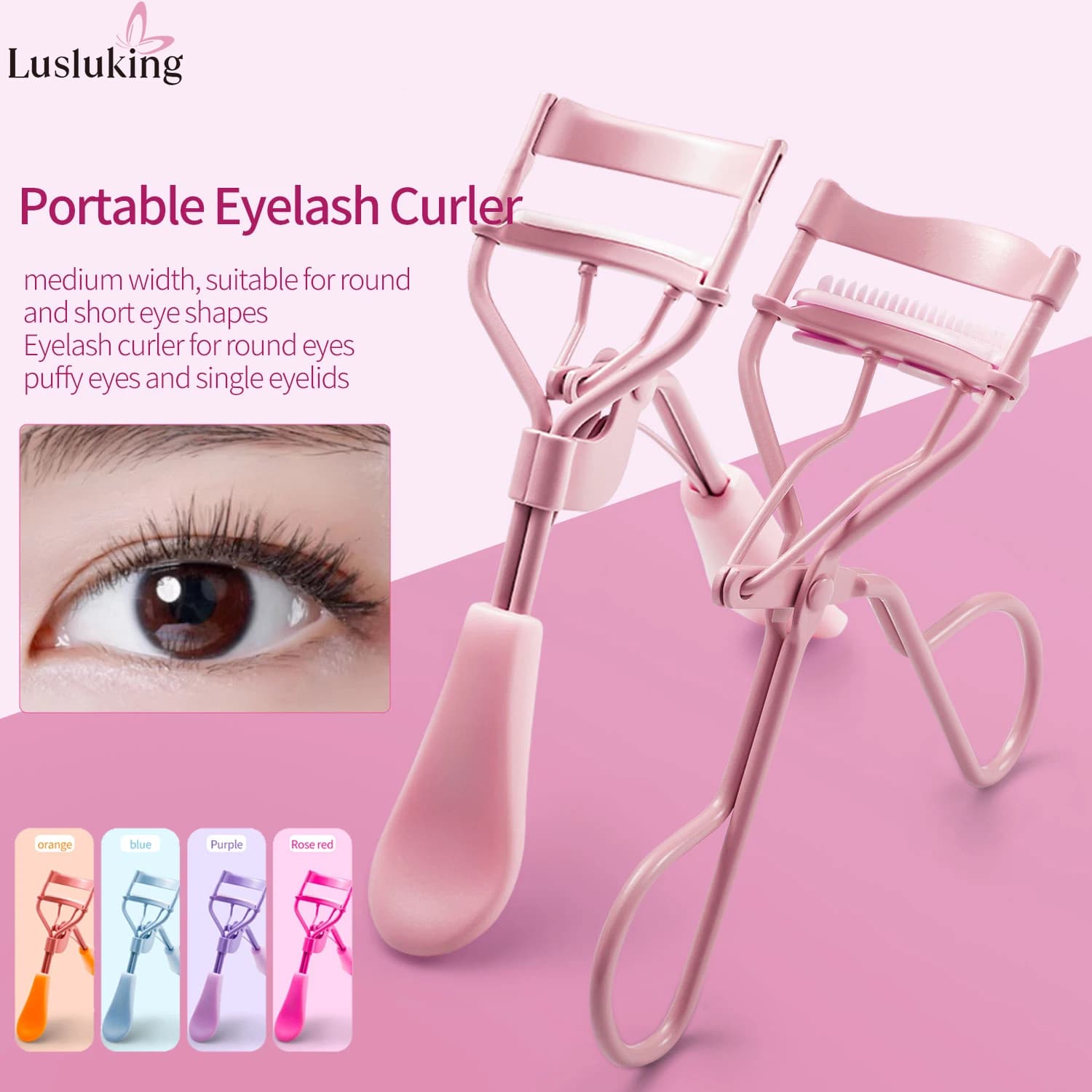 1pc curler for eyelashes with soft Silicone bearing for women eyelashes Clips for long-lasting eyelashes accessories for makeup cosmetic tool