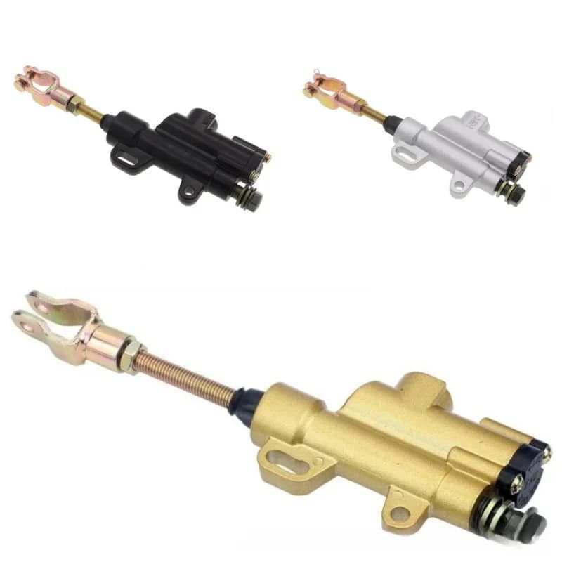 Motorcycle Rear Hydraulic Brake Master Cylinder Pump For 50cc 70cc 110cc 125cc 150cc 250cc M10 ATV Pit Pro Dirt Bike New