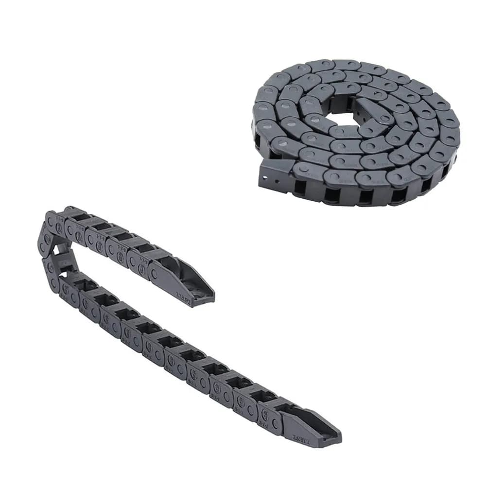 Catena portacavi in nylon semi-chiusa 7x7mm per stampanti 3D, accessorio per la gestione dei cavi per stampa 3D, a movimento alternato