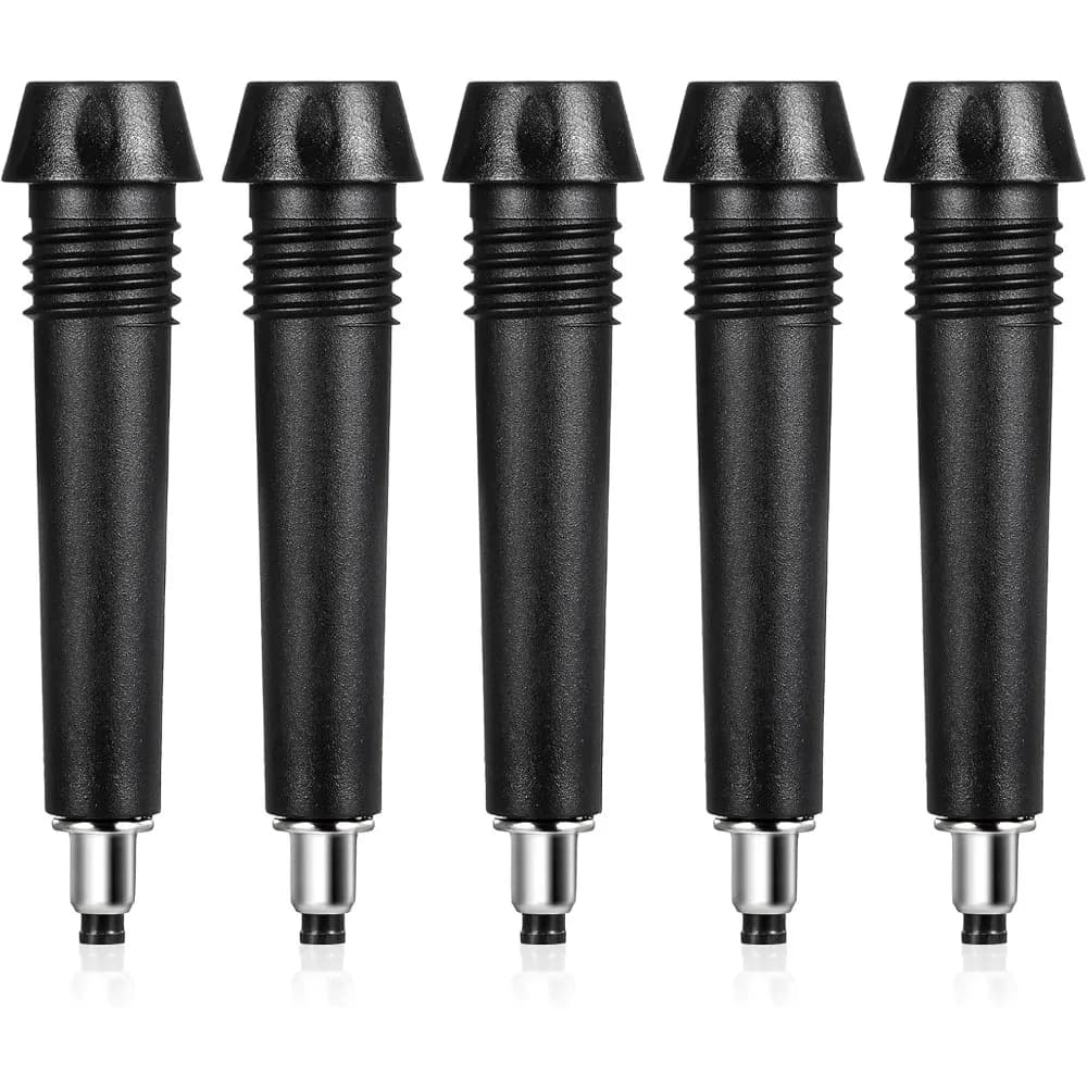 5 Pack Trekking Pole Carbide Tips Universal Hiking Rod End Tip Replacement Walking Sticks Tip Protectors Carbide Poles Tips for Outdoor Climbing Snow Mud