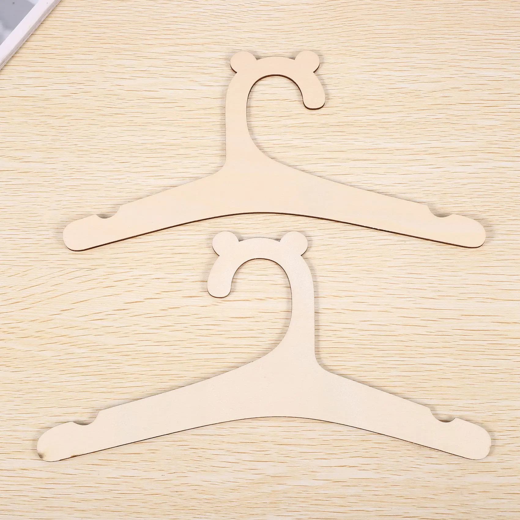 Y42A-30 Pcs Wooden Hanger For Baby Clothes Natural Wood Hanger For Baby Clothes Hanger Rack Room Nursery Decor For Kids
