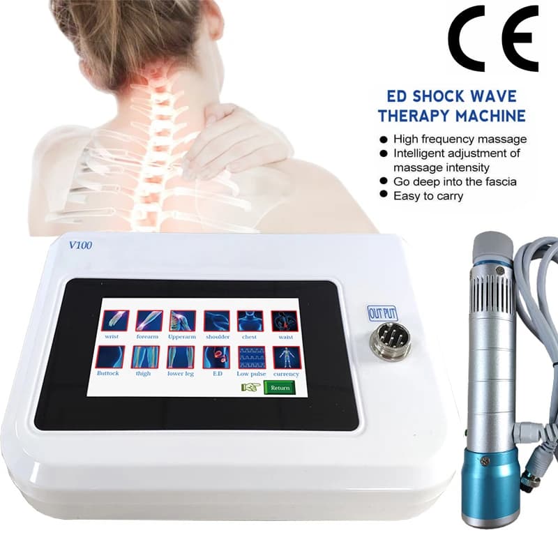 Portable Touch screen Extracorporeal shock wave therapy Massage pad Pain relief portable shock wave therapy machine Healthcare