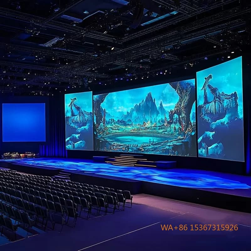 LED Display Light Portable for External Rent, Colour Screen Sun Resistant and Durable for Exhibitions