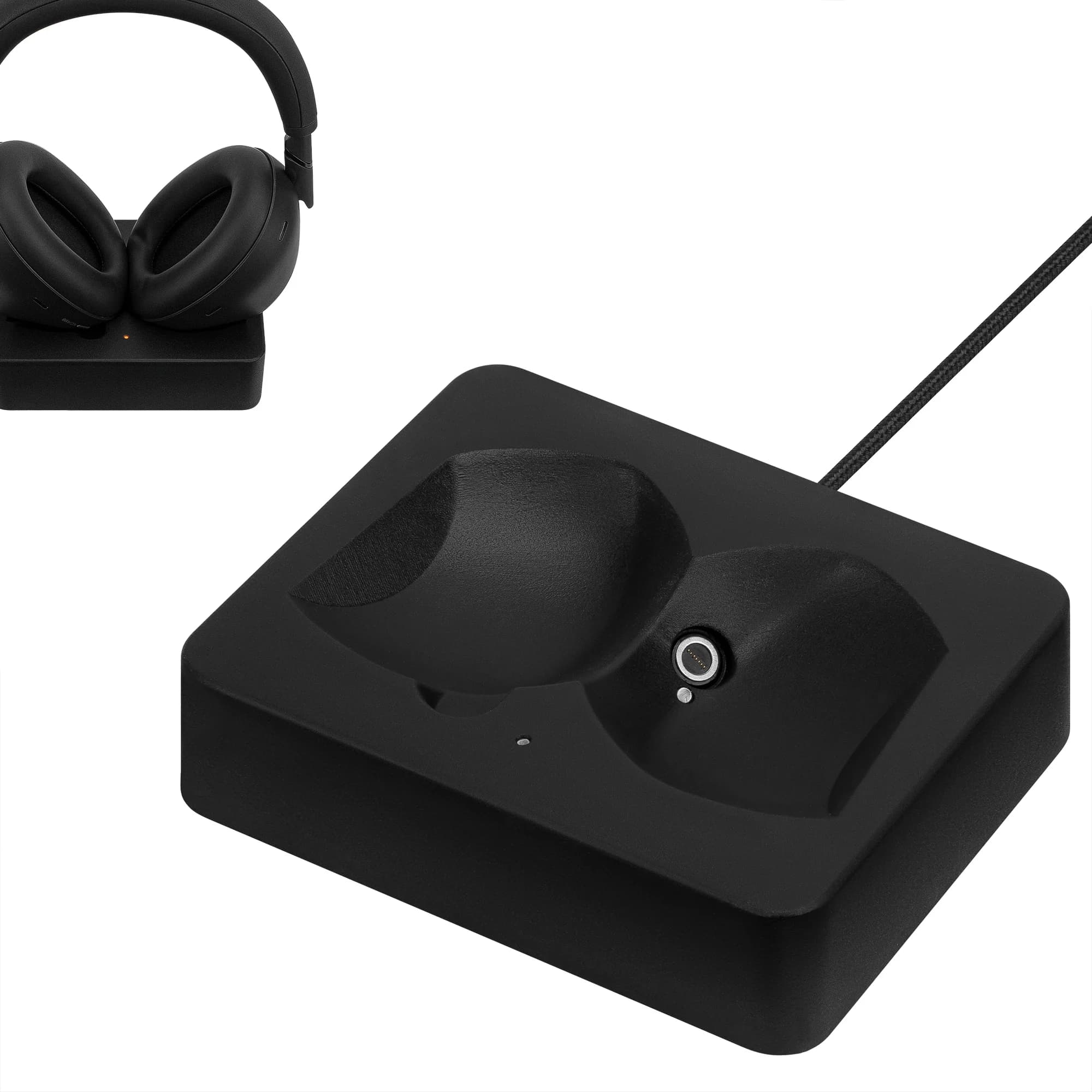 Supporto di ricarica per cuffie Geekria, compatibile con Sony WH-1000XM6/1000XM5, dock magnetico in resina stampata in 3D, base per cuffie da gioco