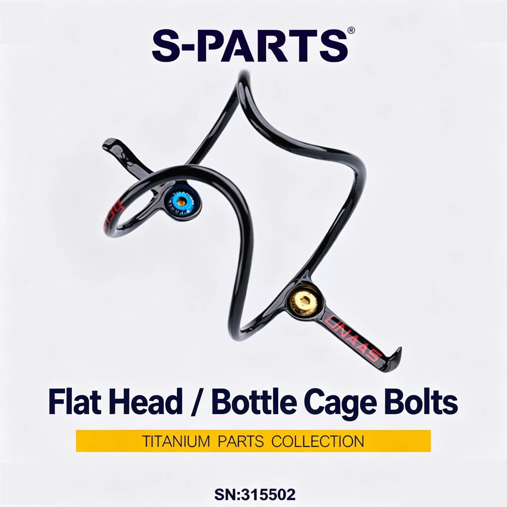 One Set Premium Titanium Alloy Frame Flat Head Bottle Cage Bolts Bicycle Accessories for Mountain Road Bikes