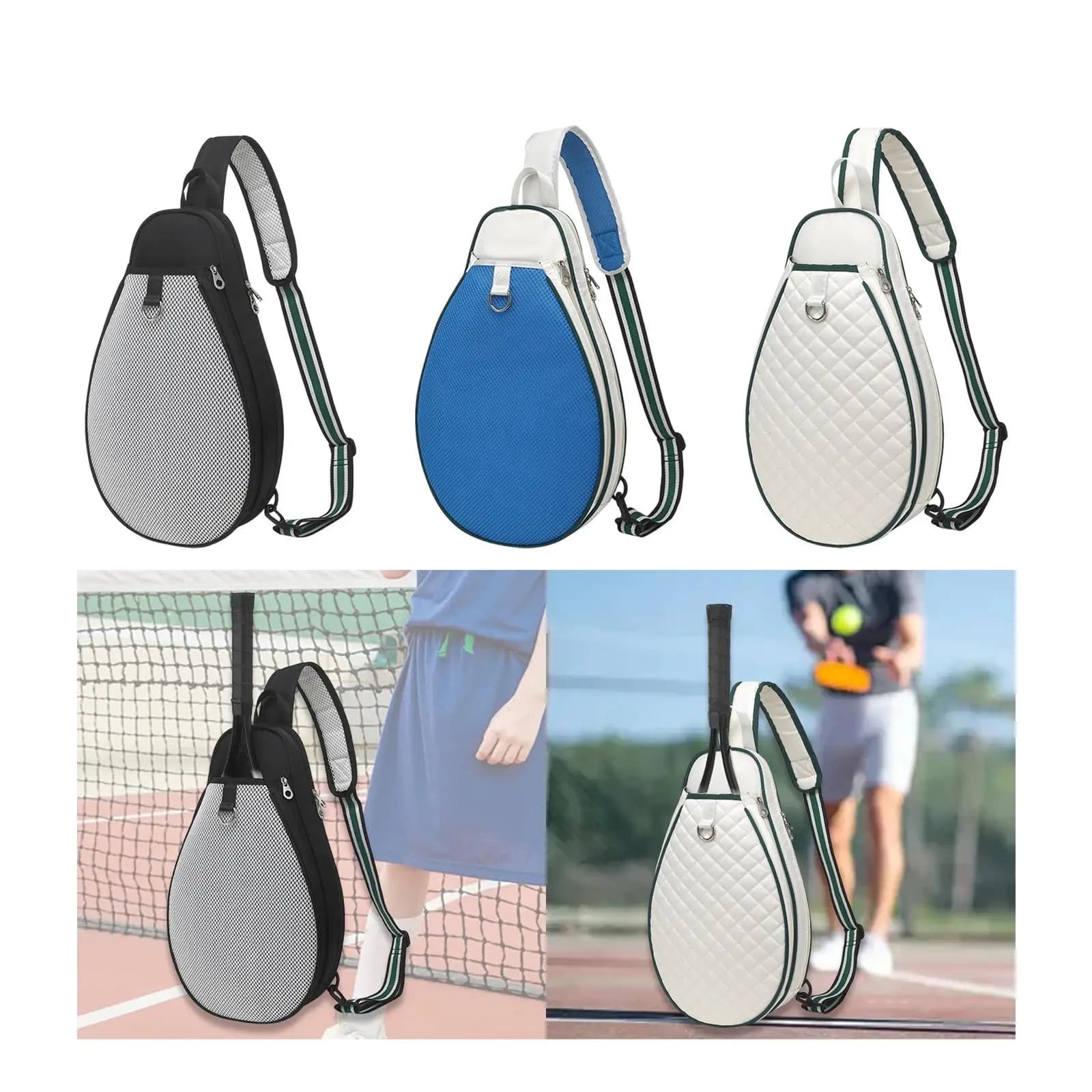 Waterproof tennis bag, shoulder bag, light tennis bag with pocket, tennis backpack for men and women, birthday gift idea