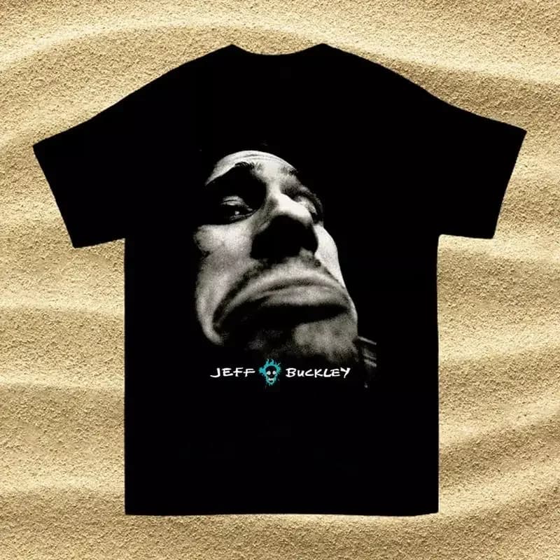 Nuova maglietta da uomo nera divertente di Jeff Buckley, tutte le taglie