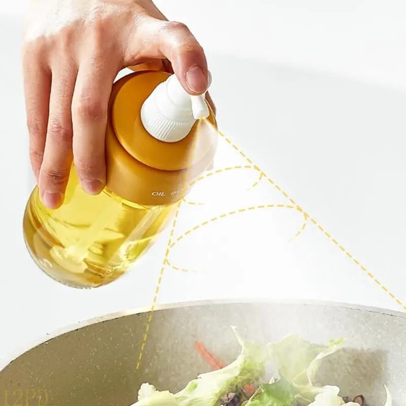 12PD olio riutilizzabile Bottiglia vetro a tenuta stagna Atomizzatore olio resistente calore per friggitrici e