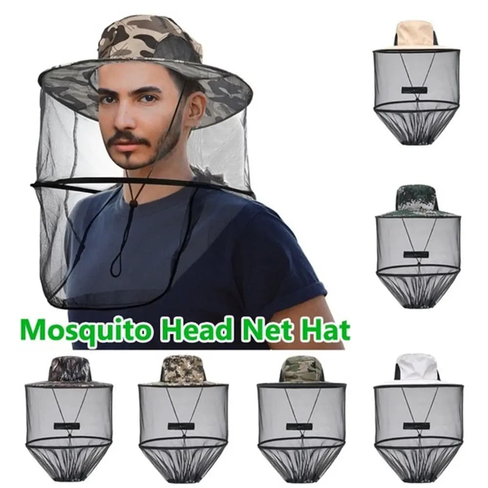Cappello antizanzare con rete repellente per insetti protezione per api uomo donna protezione solare per esterni berretto da pesca