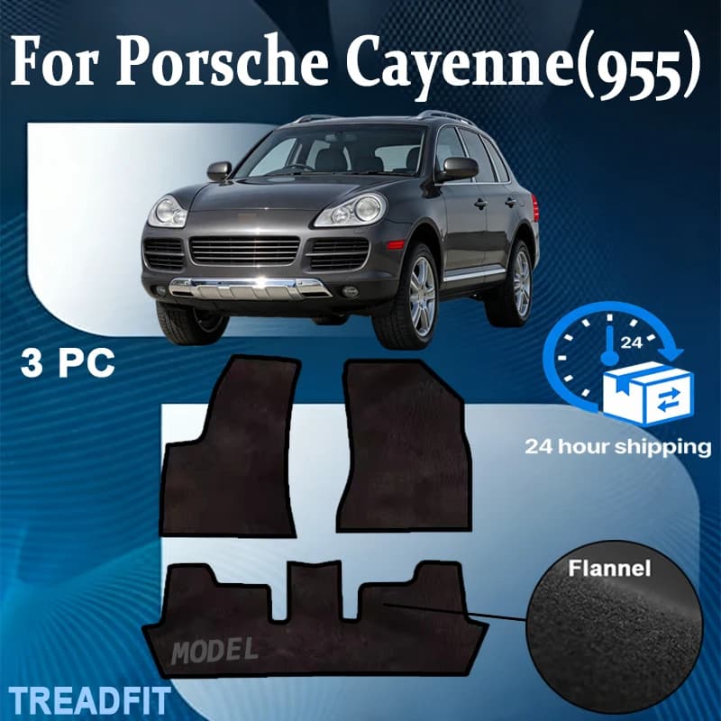 Tappetini per Auto in Nylon per Porsche Cayenne (955) 2003-2010, Antiscivolo, Inodori, Ignifughi, Impermeabili