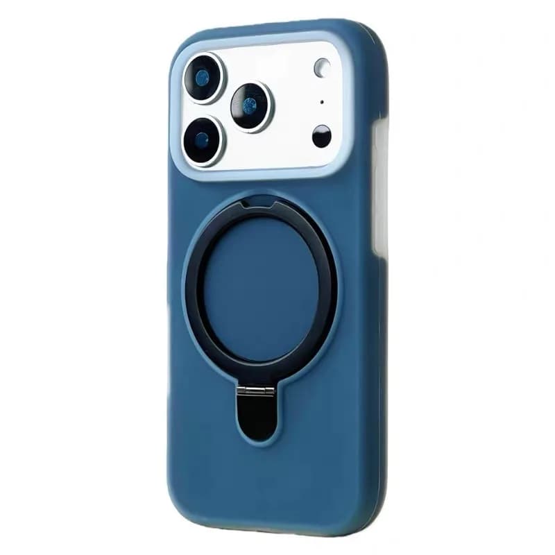Supporto per anello di supporto in silicone liquido di lusso magnetico per custodia Magsafe per iPhone 17 Pro Max Air 16 15 14 13 Cover delicata sulla pelle
