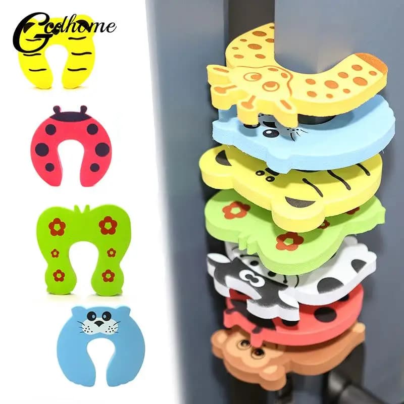 5 pz/set fermaporta maniglia della porta protezione della parete supporto per fermaporta per bambini antiurto per porta Crash Pad protezione per le dita dei bambini