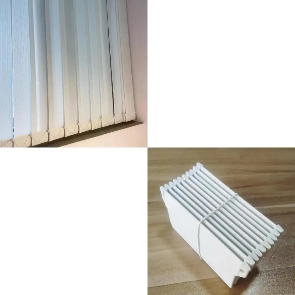 L43A plastic base Set 10 Accessories for fins with weight white vertical blind bottom for office room