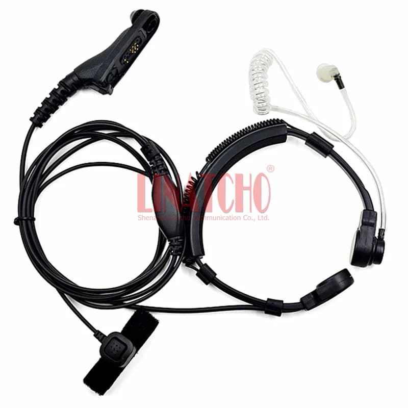 Microfono per gola regolabile per carichi pesanti Radio Walkie Talkie XIR P8260 8268 P8200 P8208 Auricolare auricolare