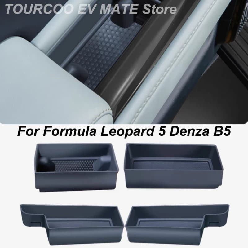 For Formula Leopard 5 Denza B5 Door Handle Silicone Storage Box Door Trash can Auto Modified Accessories