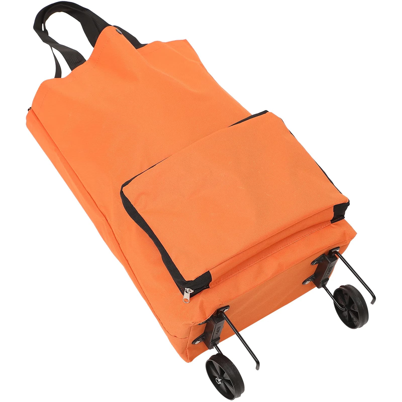 Extra large folding trolley with wheels, multipurpose storage for shopping, for home travel, laundry, reusable outdoor shopping