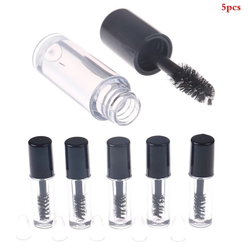 5 empty bottles for mascara and walls can be replicated with 0.8 ml mascara bottles, mascara containers, liquid bottles