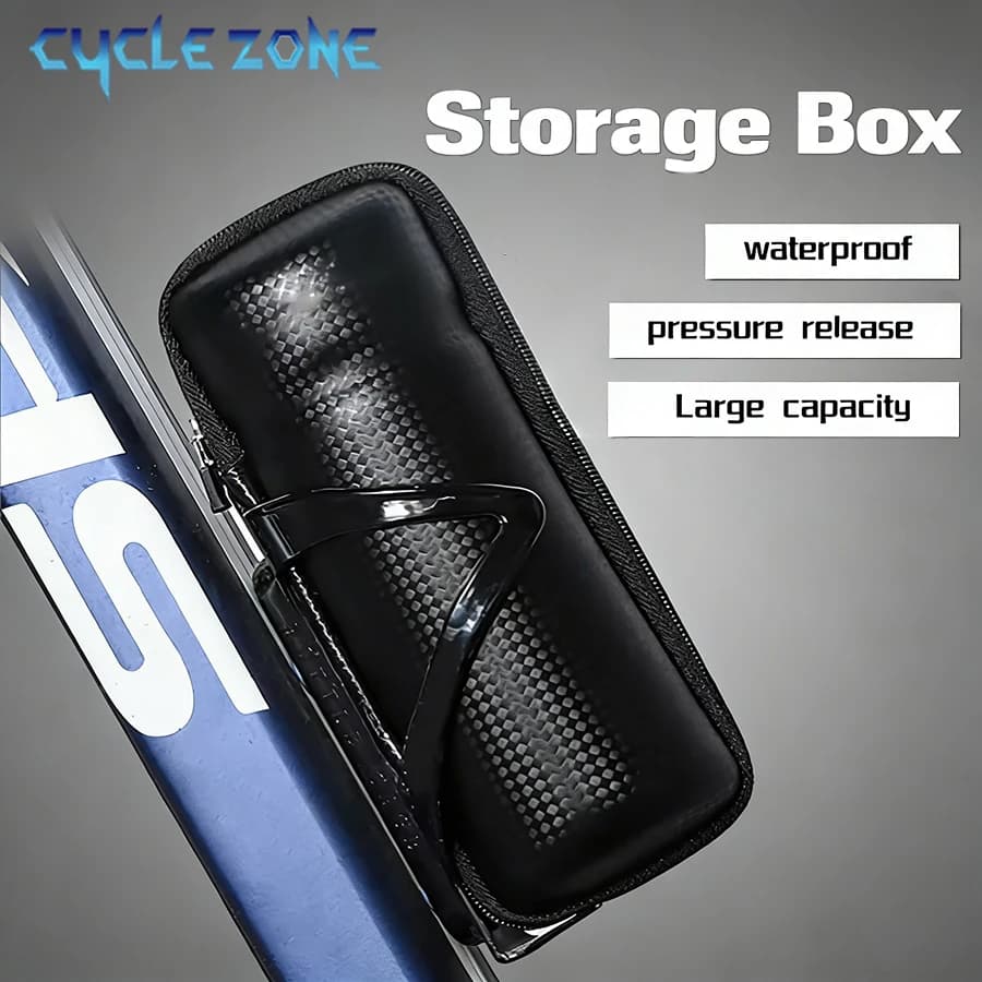 Borsa Portaoggetti per Bicicletta, Kit di Riparazione Portatile per MTB e Bici da Strada, Impermeabile, Adatta per Portaborraccia, Accessori