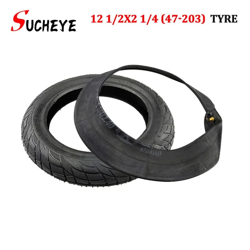 Pneumatico 12 1/2 X 2 1/4 47-203 adatto per scooter elettrici e marsupio per bici elettriche, camera d'aria per pneumatici per bicicletta pieghevole in pollici