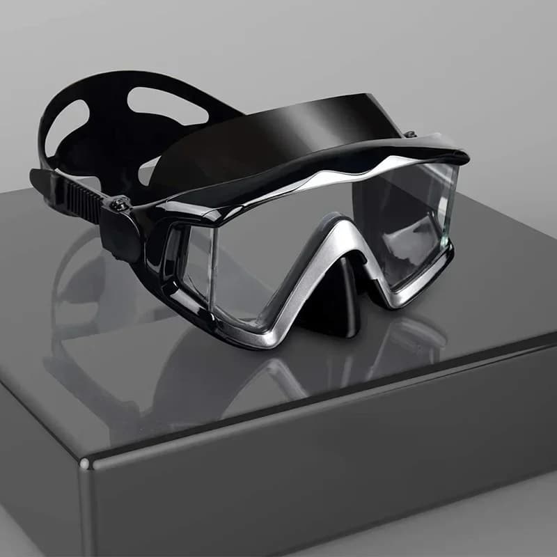 Attrezzatura professionale in silicone Maschera per immersioni subacquee Attrezzatura Snorkel Adulti Occhiali da nuoto impermeabili UV Uomo Donna