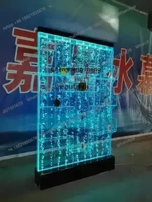 ss26 Large Bubble Screen Wine Cabinet Water Curtain Wall Hallway Background Decoration Living Room Flow Bath Curtain Decoration