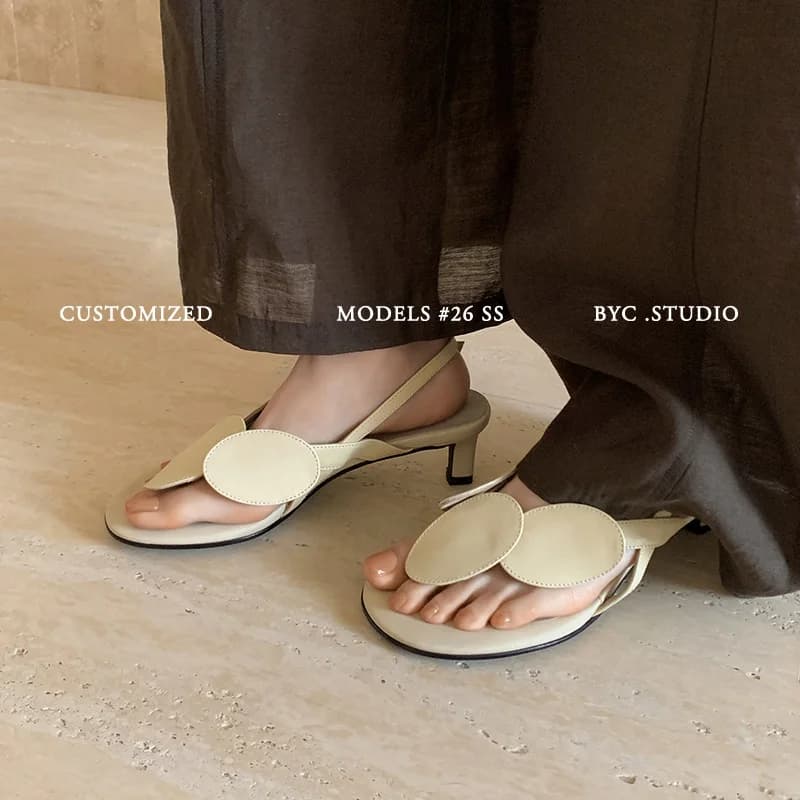 2026 new summer women sandals natural leather plus size 22-25.5cm cowhide+ sheepskin strap back-buckle women shoes fashion