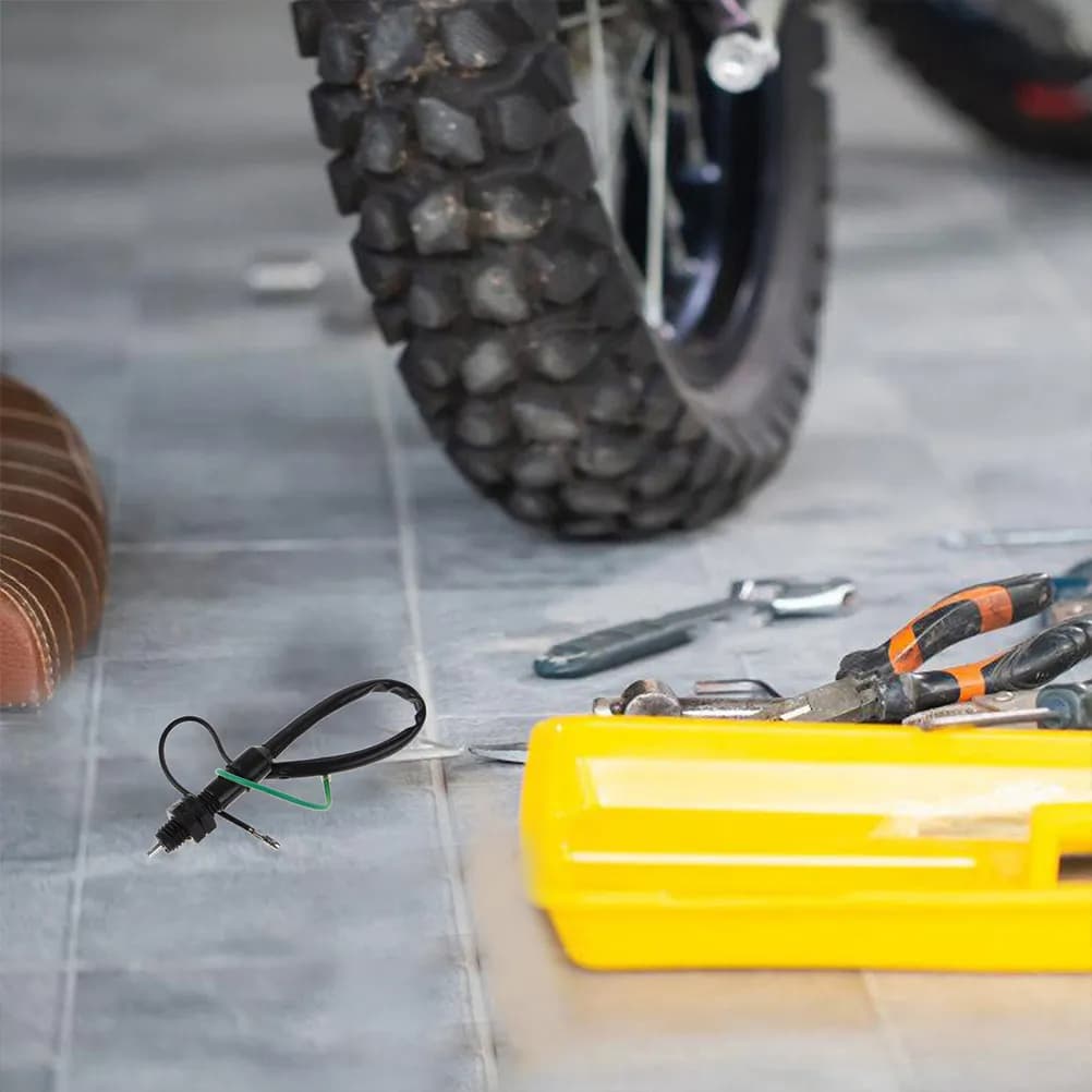 4 Pezzi Interruttore a Molla per Cablaggio Posteriore Moto, ATV, Quad, con Luce Freno e Pompa ABS Universale