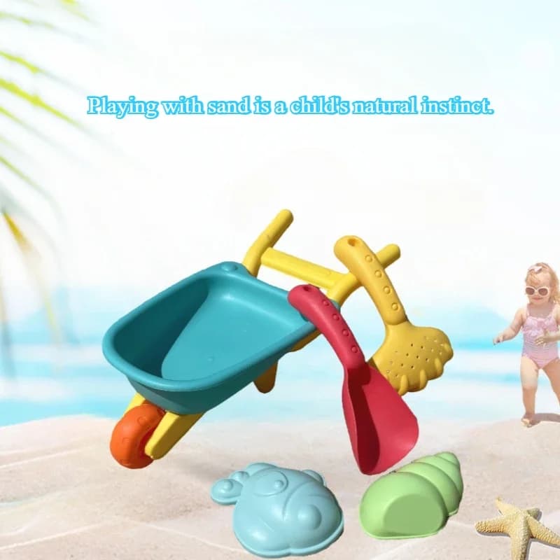 Set da gioco con sabbia da spiaggia per bambini Stampi per pala Giocattoli da esterno per famiglie Viaggi estivi sulla spiaggia Attività sulla neve invernale Esplorazione della natura