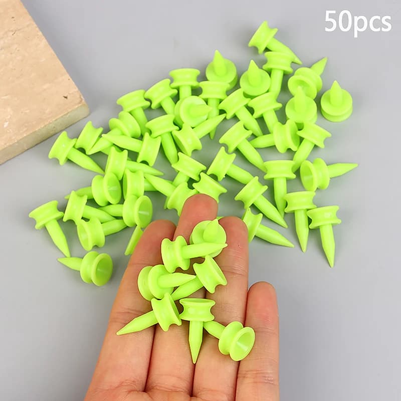 50 pz/pacco magliette da Golf professionali 25MM 0.98 'Castle Green golfista accessorio magliette da Golf in plastica perfette per teing The Ball