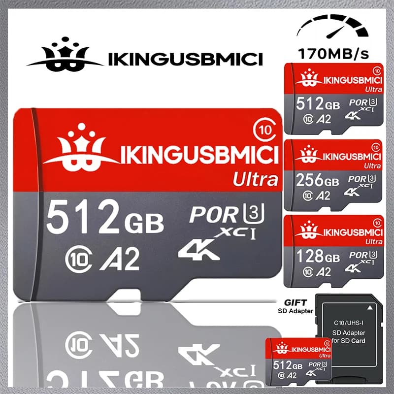Stable Speed Memory Card for Portable Speaker Micro Memory Card SD Cards TF Cards Flash Card 16GB/64GB/256GB/32GB Super