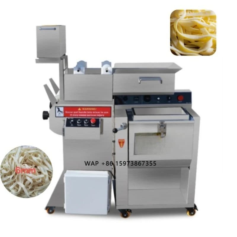 Nuova Macchina Commerciale per la Produzione di Noodles Ramen, Udon e Pasta Fresca con Impastatrice Integrata per Ristoranti