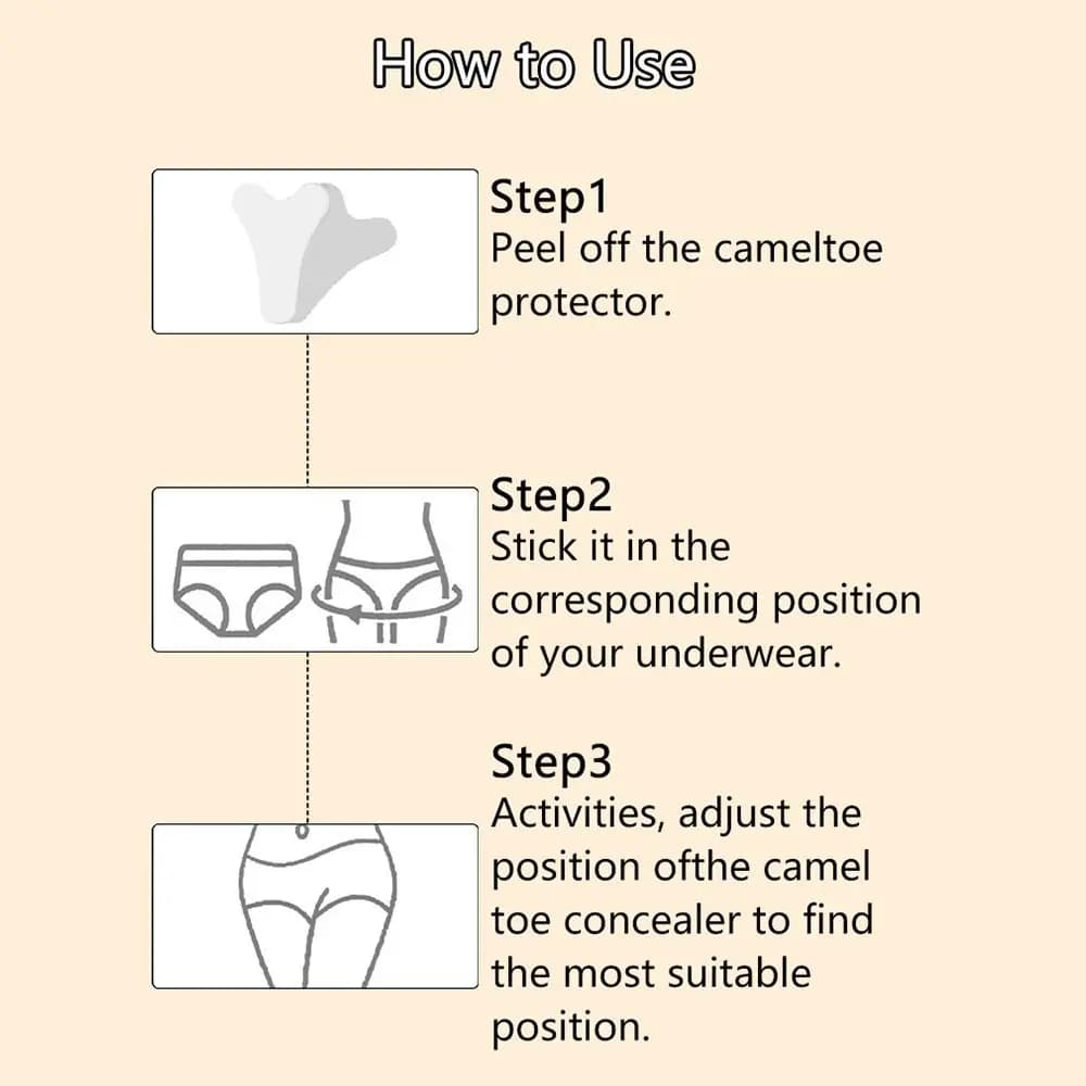 Traceless PU Camel Toe Corrector Adhesive Reusable Anti Butterfly Zerbino Y Camel Toe Cover Pad Leggings Yoga Pants