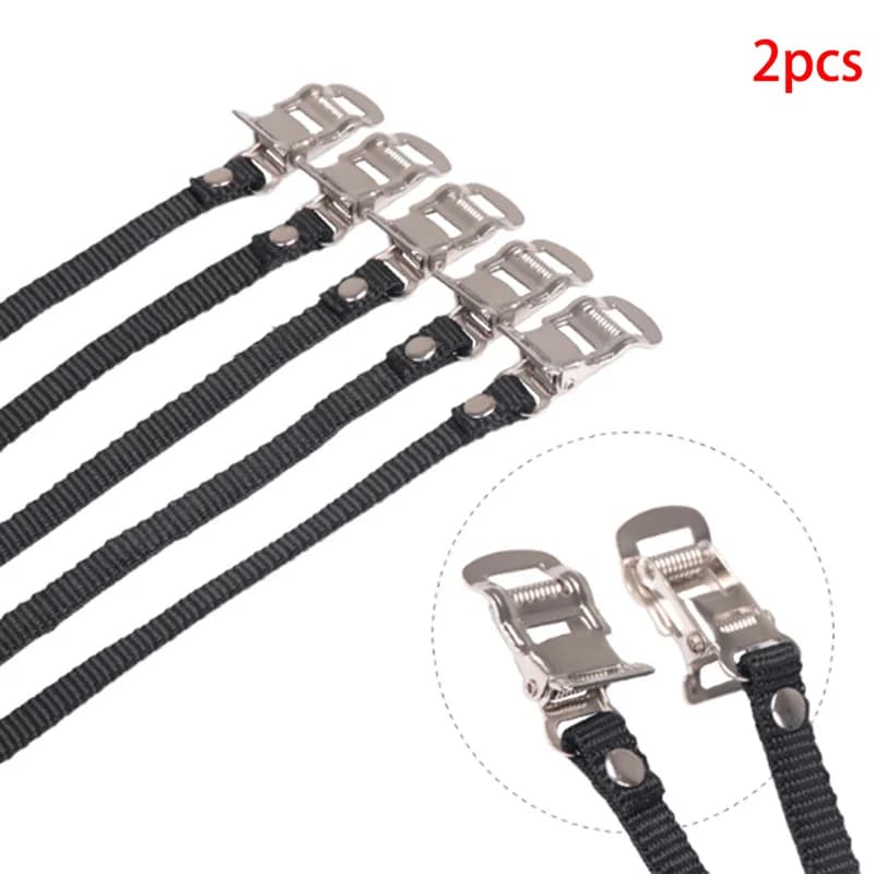 1 paio di pedali per ciclo cinturino antiscivolo bici Spinning ciclismo scarpa Toe involucro corda per cravatta