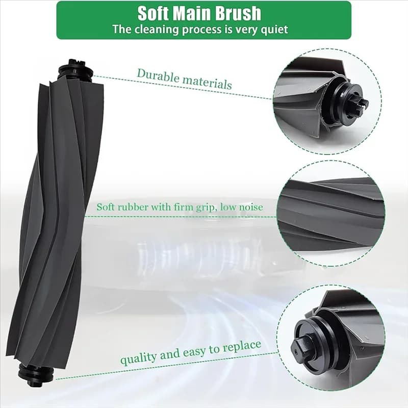 Set di accessori A67Z per aspirapolvere Dreame L10s Pro Ultra Heat, spazzola principale, panni, sacchetti per la polvere, filtri, spazzole laterali