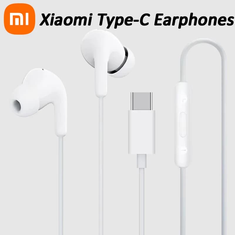 2025 Nuovo originale Xiaomi Tipo-C Auricolari Mi 14 13 12 Auricolari in-ear Redmi Nota 10 9 Tipo C Auricolare cablato Accessori per telefoni