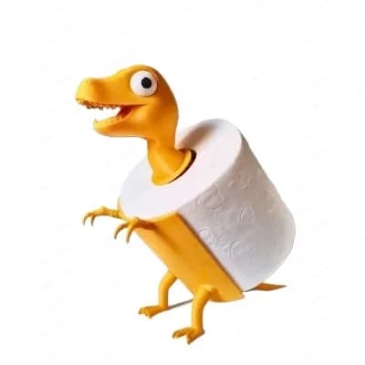 Cross-border new Dinosaur toilet paper holder 3D printing ornament