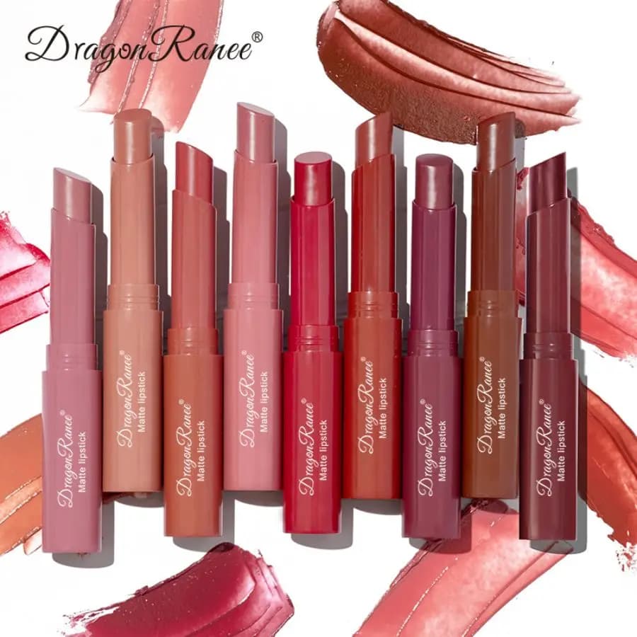 Lipstick Matte Matte Non-Fading Moisturizing European and American Makeup Lipstick Velvet Matte Lipstick Waterproof Not Easy to Fade Matte Lipstick Lipstick