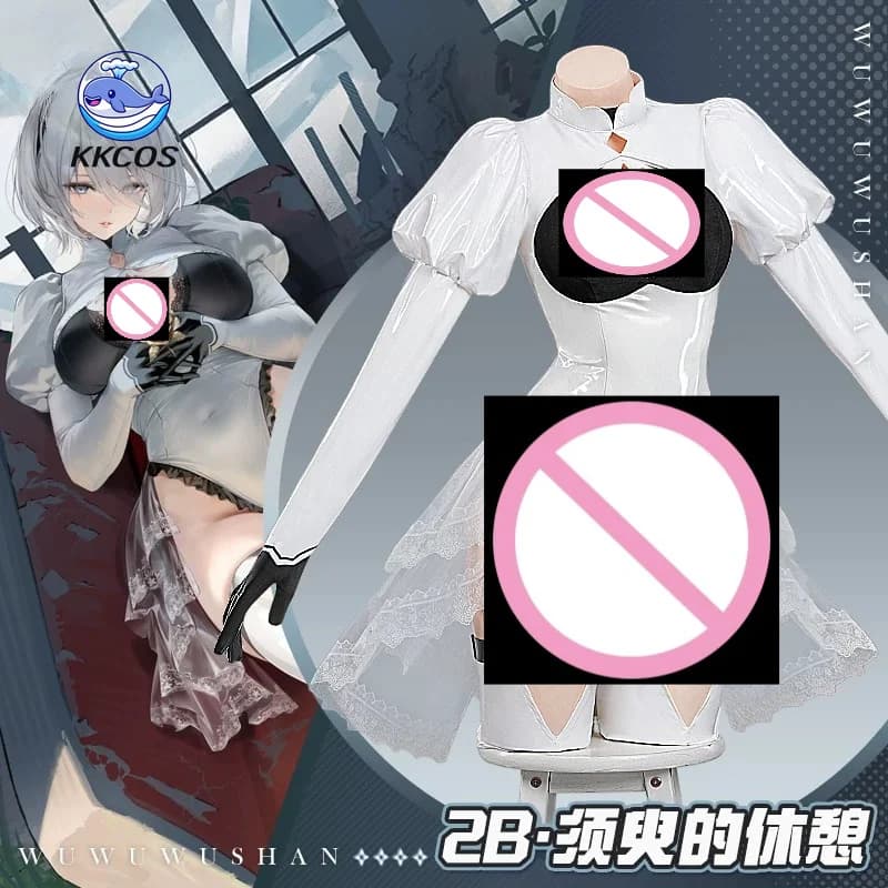 KKCos Azur Lane NieR: Automata 2B Cosplay Costume Women Sexy Outfit Halloween Comic Con