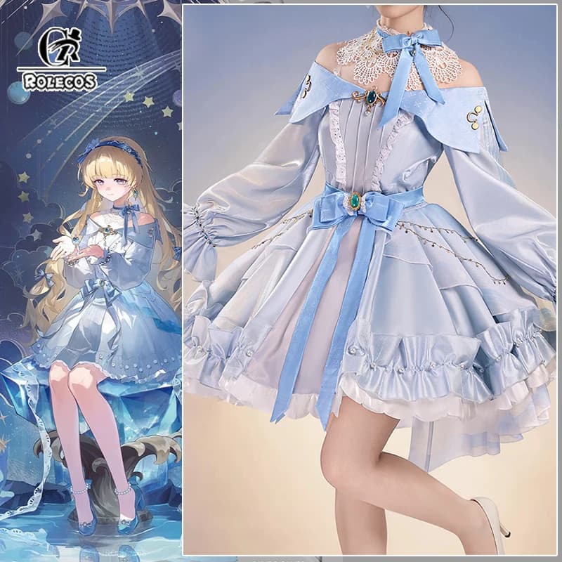 Costume Cosplay Phoebe di Wuthering Waves ROLECOS, Abito da Donna Liu Guang Mi Yu Phoebe Fanart, Outfit per Festa di Halloween, Nuova Skin