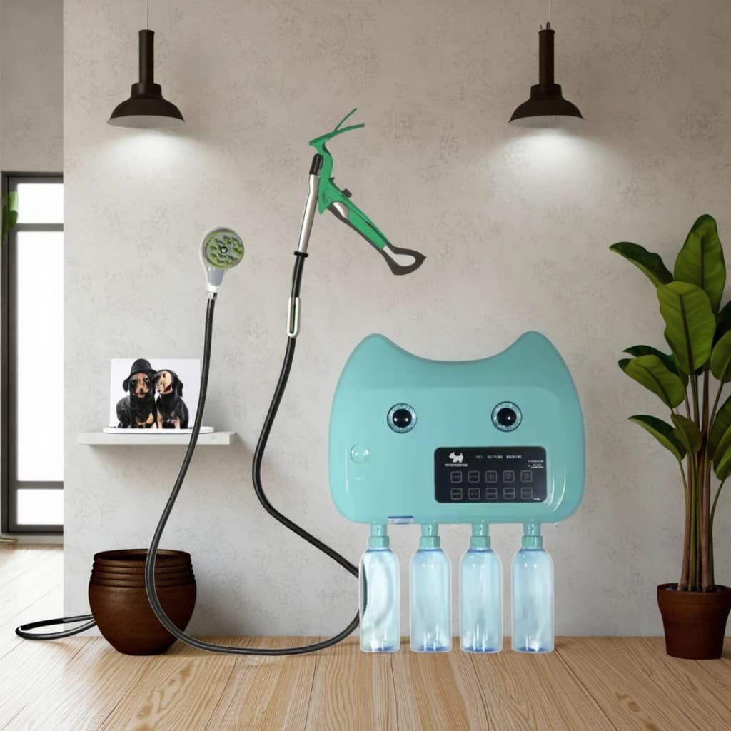 Macchina Automatica Multifunzionale per Shampoo e Bolle in Gomma e Plastica Impermeabile per Toelettatura di Cani e Gatti, Negozi di Animali, Ospedali