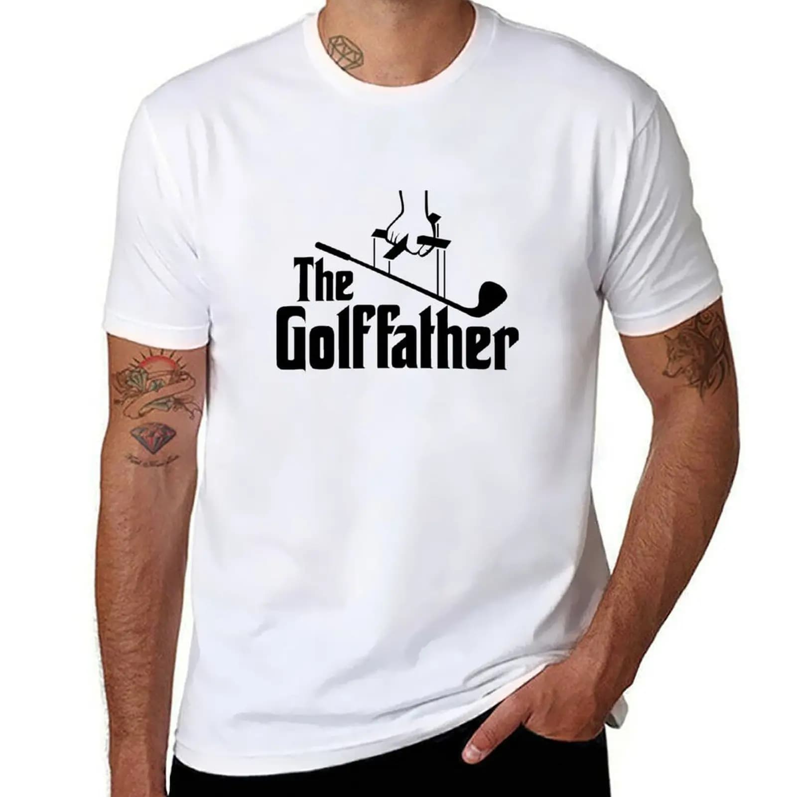The Golffather T Shirt I Divertente regalo di golf I Divertente giocatore di golf T-shirt magliette grafiche per uomo maglietta in cotone 100% T-shirt