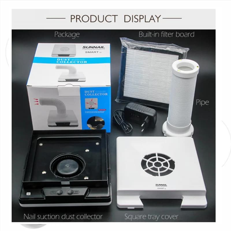 High power 60W Dental Laboratory Vacuum Cleaner Strong Suction Extractor Desktop Dust Collector for dental labatory