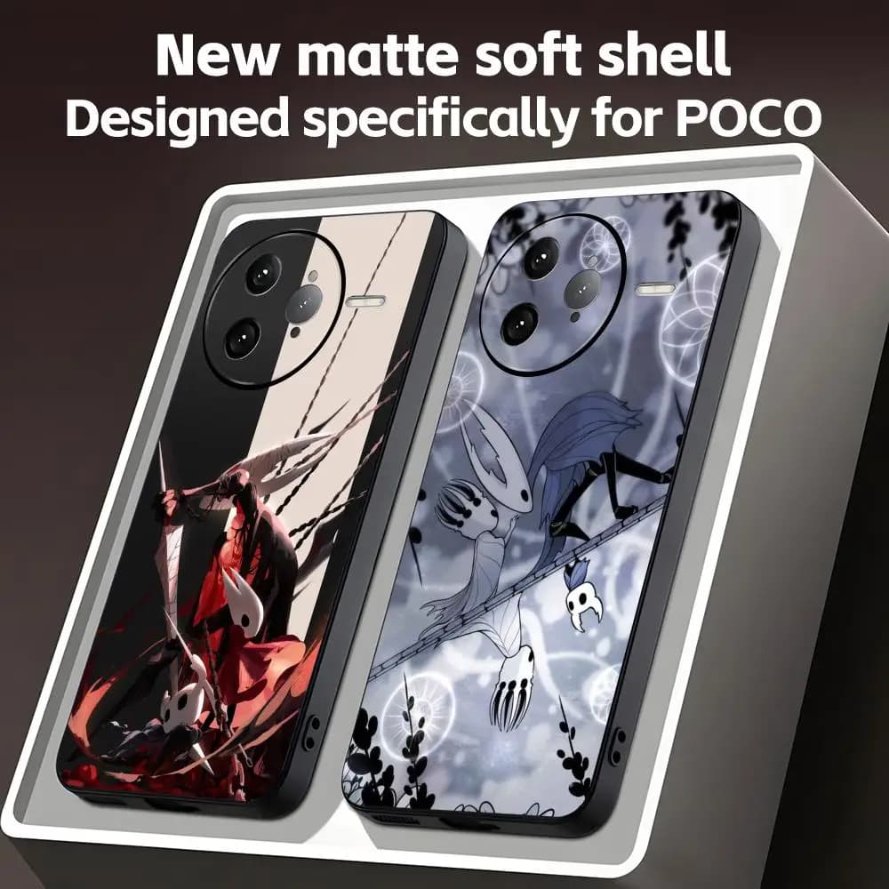 HOT GAME Hollow Knight Silksong Phone Case For Xiaomi POCO M7 M6 M5 X7 X6 X5 F7 F6 F5 Soft Black Pro 5G Phone Cover