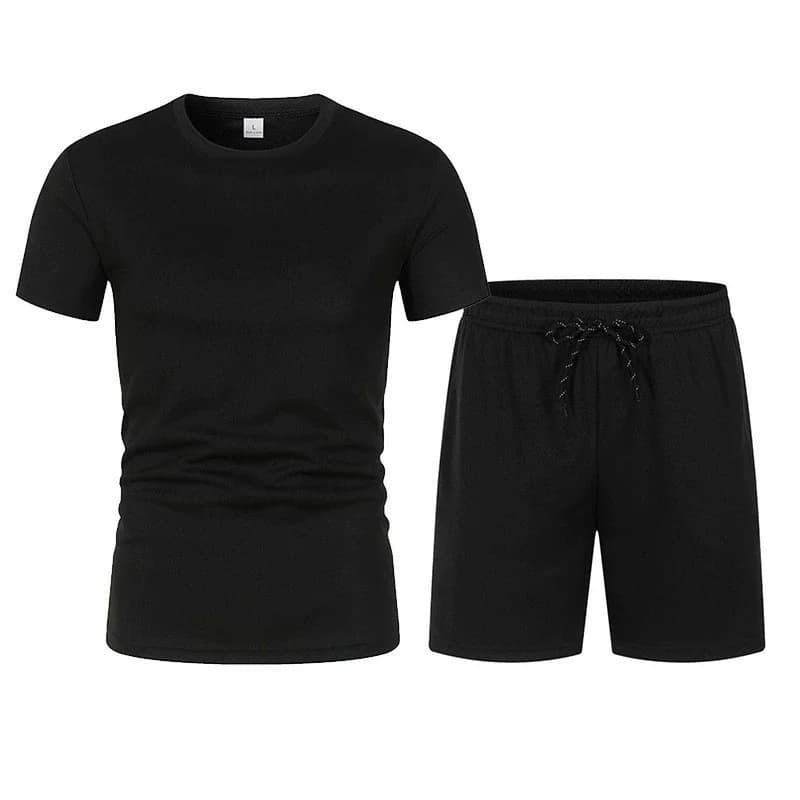 Completo da uomo a maniche corte, T-shirt sportiva e casual ampia in stile streetwear europeo e americano di tendenza