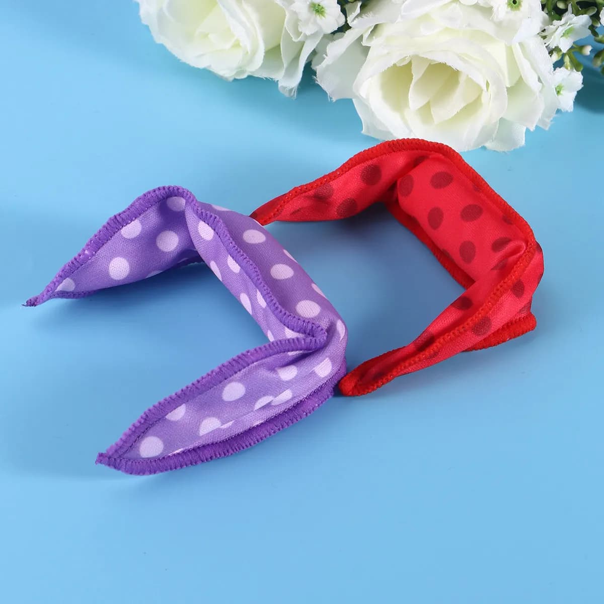 20 Bigodini Pieces for Hair with Pattern in Pois, Fai-da-Te Hairstyles Tool, Natural Waves, Perfect for Women and Mothers Daughters