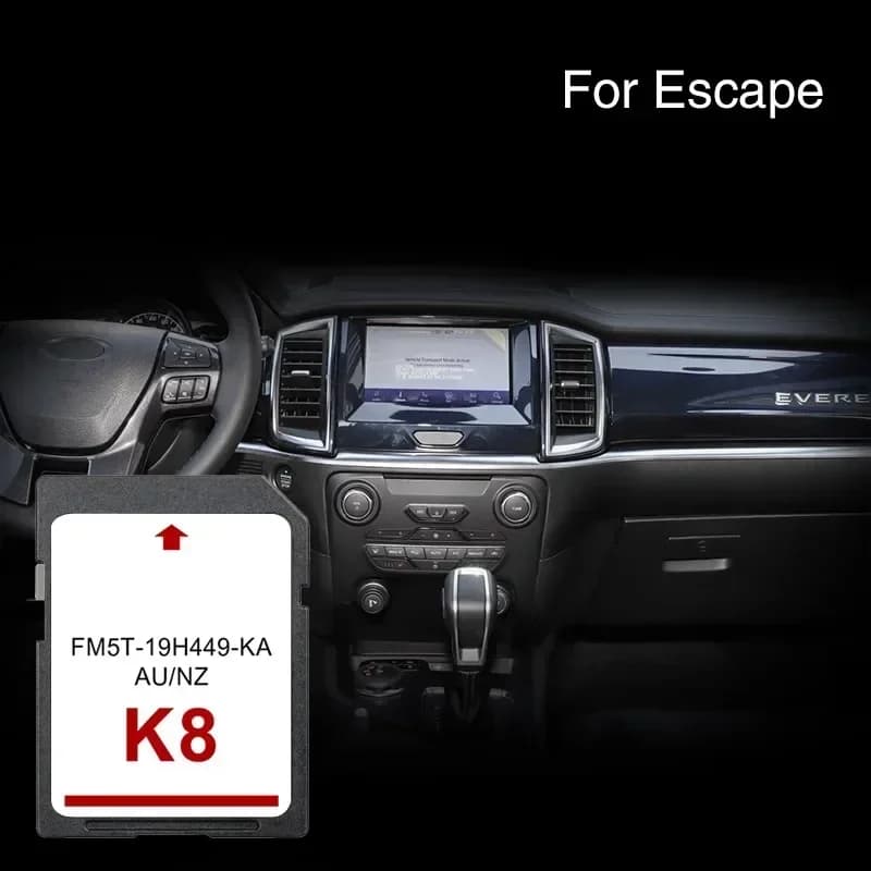 Per Ford Escape 2013 Scheda SD Smiost Versione di aggiornamento Cambia CID Naving Copertura della scheda di navigazione GPS Paese AUS NZ