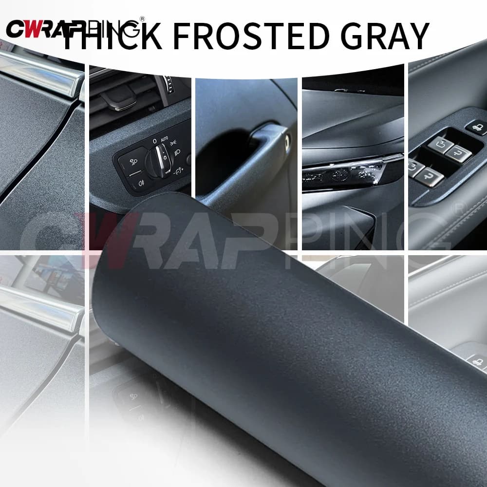Pellicola grigia smerigliata Decorazione per auto Adesivi per moto Accessori Forniture per copertura carrozzeria auto Confezioni per auto Involucro per motocicli in vinile